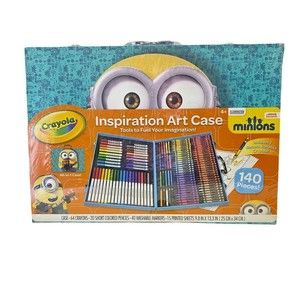 Minions Crayola Inspiration Art Case 140 Piece Crayon Marker Pencil Paper Age 4+